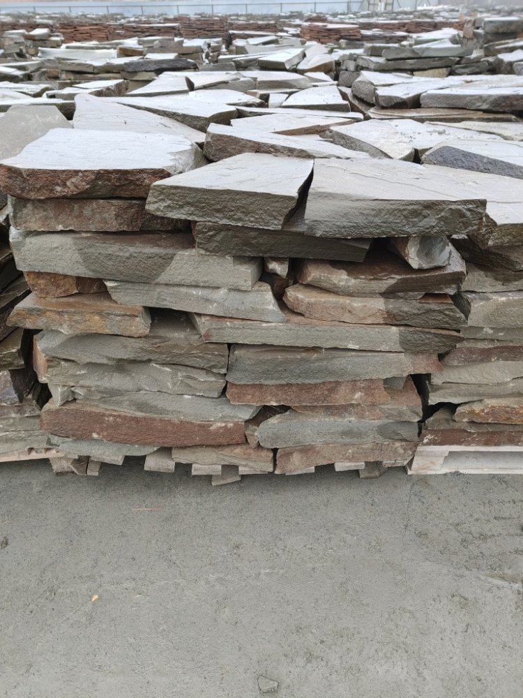 Плитняк песчаник серо-зелёный для мощения 60-65 мм купить в Воскресенске