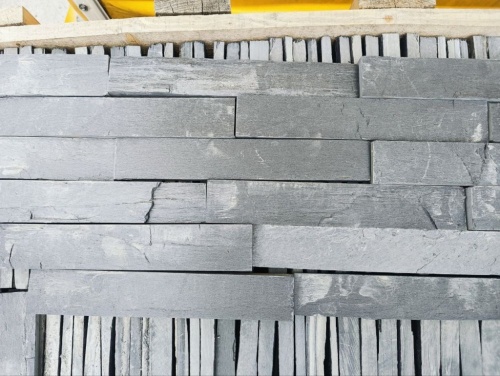 Плитка чёрная из натурального камня фасадная 30 см * 5 см, толщина 7 мм -30 мм купить в Воскресенске