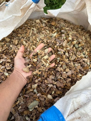 Златолит персиковый декоративная каменная крошка купить в Воскресенске