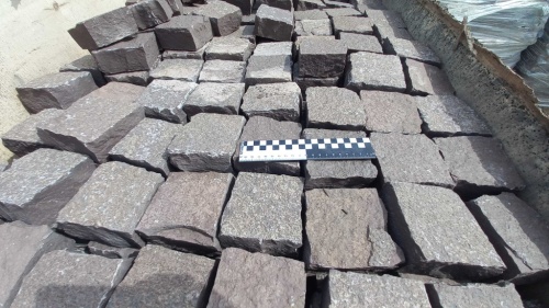 Лемезит колотая брусчатка 10 * 10 см. для парковки купить в Воскресенске